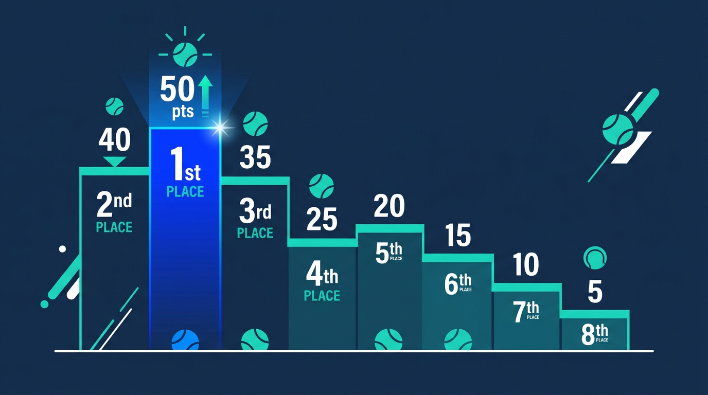Barème des points P50 padel pour les tournois FFT 2026 selon la taille du tableau